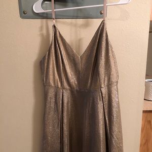 Gold formal dress